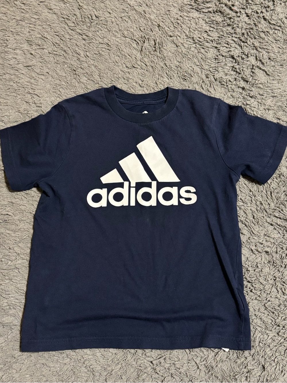 adidas Navy Blue T-Shirt with White Logo